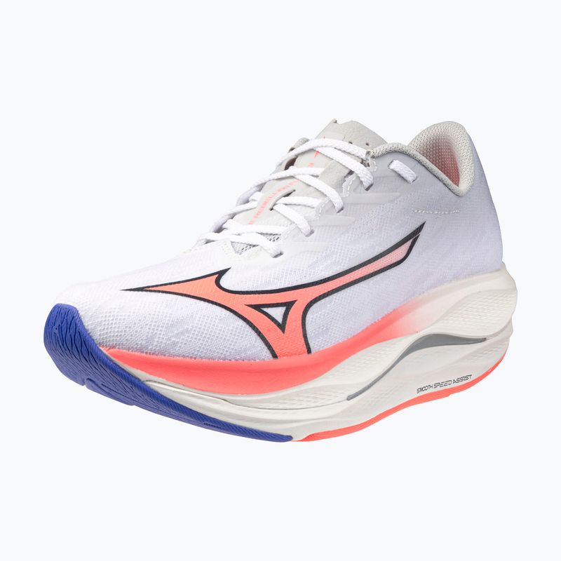 Кросівки для бігу жіночі Mizuno Wave Rebellion Flash 3 white/striking coral/iris bloom 8