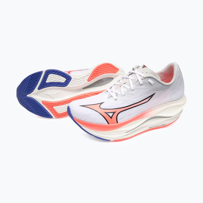 Кросівки для бігу жіночі Mizuno Wave Rebellion Flash 3 white/striking coral/iris bloom 16