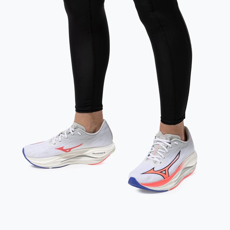 Кросівки для бігу жіночі Mizuno Wave Rebellion Flash 3 white/striking coral/iris bloom 17