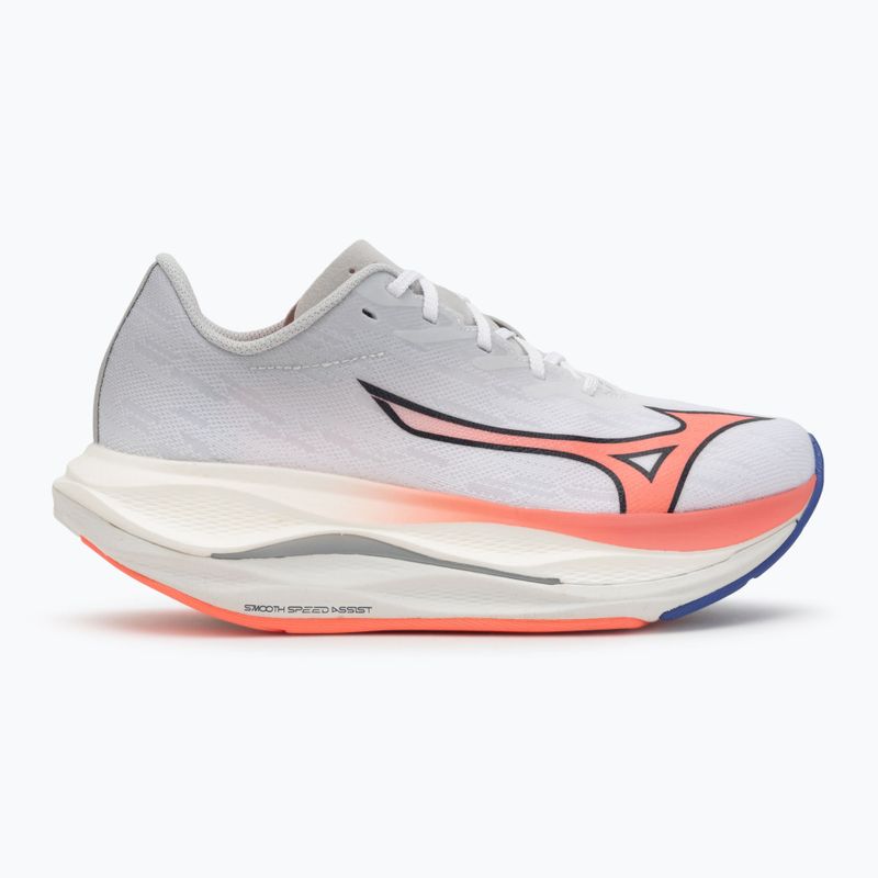 Кросівки для бігу жіночі Mizuno Wave Rebellion Flash 3 white/striking coral/iris bloom 2