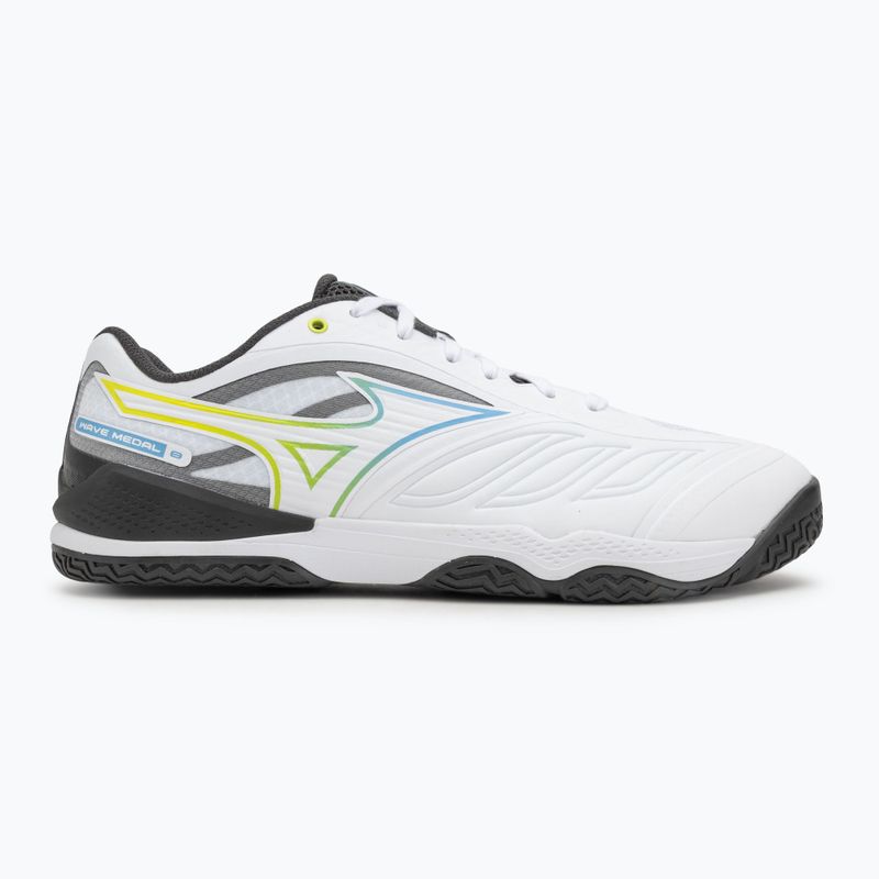 Взуття для тенісу Mizuno Wave Medal 8 white/all aboard/black sand 2