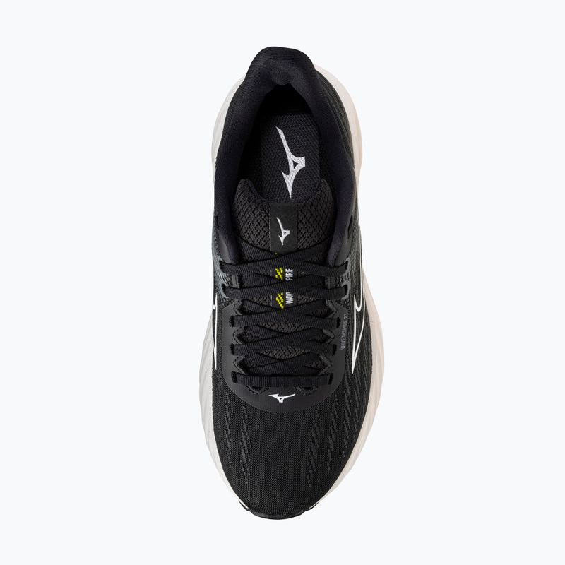 Кросівки для бігу жіночі Mizuno Wave Inspire 21 black/white/vibrant yellow 7