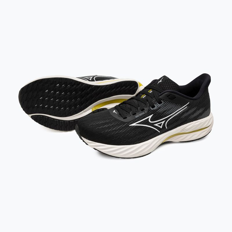 Кросівки для бігу жіночі Mizuno Wave Inspire 21 black/white/vibrant yellow 9