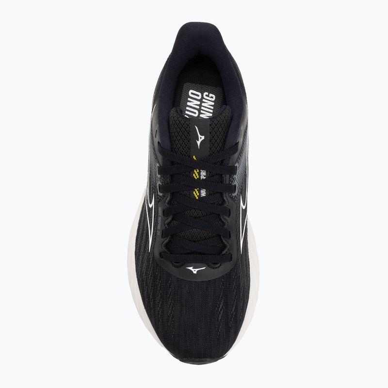 Кросівки для бігу жіночі Mizuno Wave Inspire 21 black/white/vibrant yellow 5