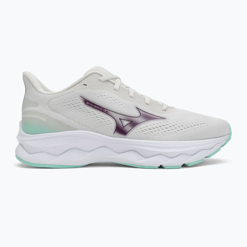 Кросівки для бігу жіночі Mizuno Wave Serene 2 snow white/dark purple/ice green 2