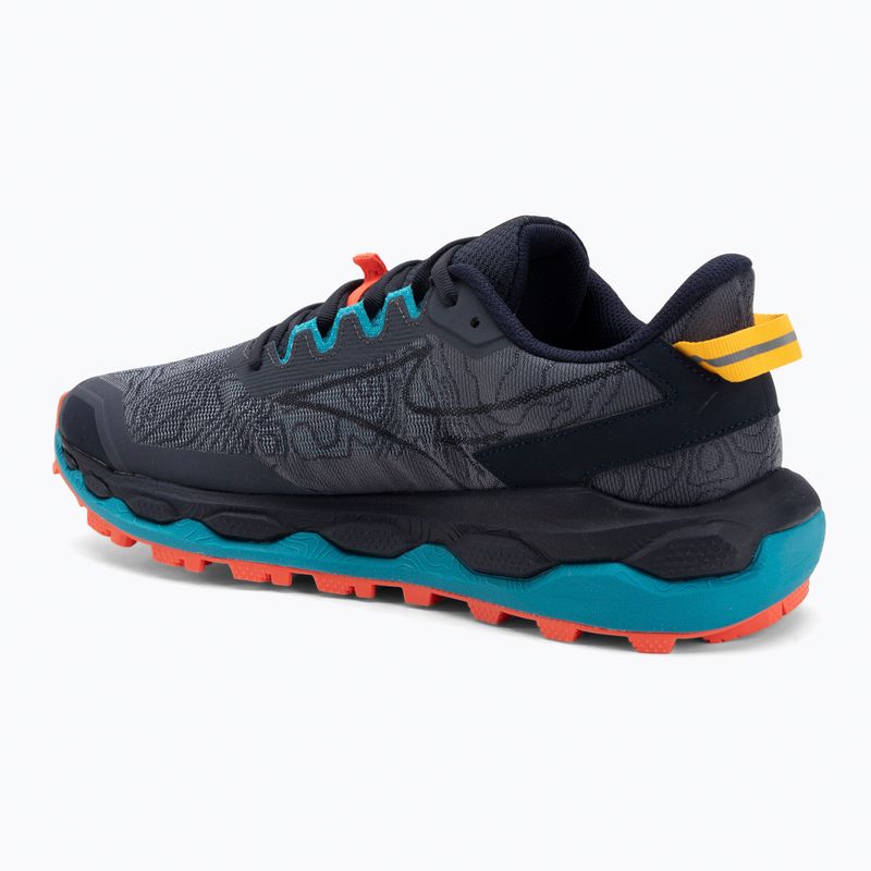 Кросівки для бігу чоловічі Mizuno Wave Mujin 11 odyssey gray/citrus/fiery coral 2 3