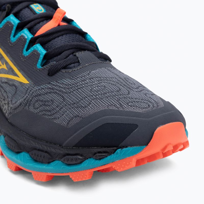 Кросівки для бігу чоловічі Mizuno Wave Mujin 11 odyssey gray/citrus/fiery coral 2 7