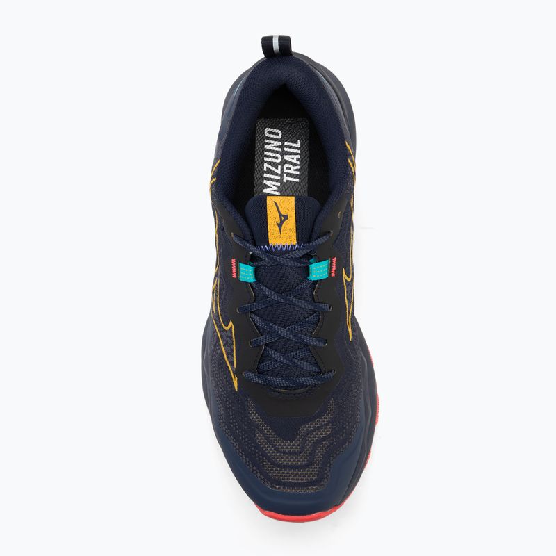 Кросівки для бігу чоловічі Mizuno Wave Daichi 9 baritone blue/citrus/fiery coral 2 5