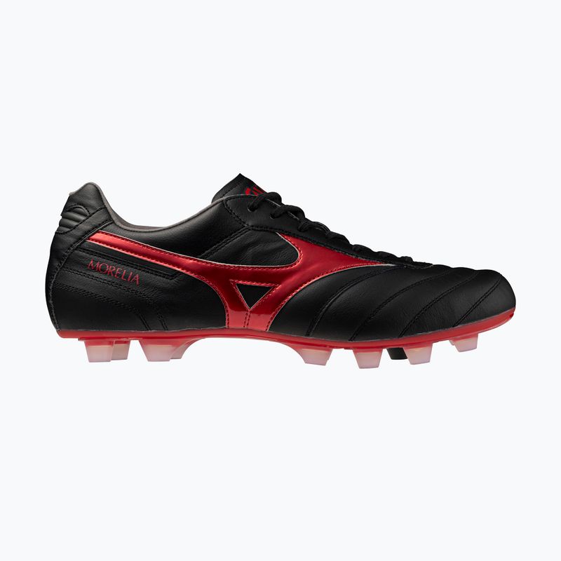 Кросівки футбольні чоловічі Mizuno Morelia II Elite FG black/morelia 40th red/black sand 8