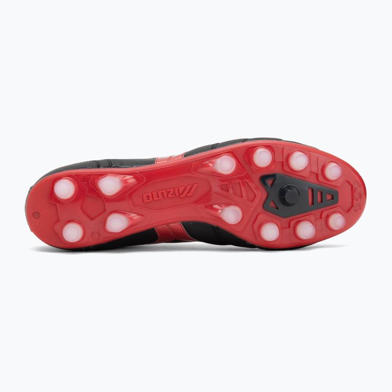 Кросівки футбольні чоловічі Mizuno Morelia II Elite FG black/morelia 40th red/black sand 4