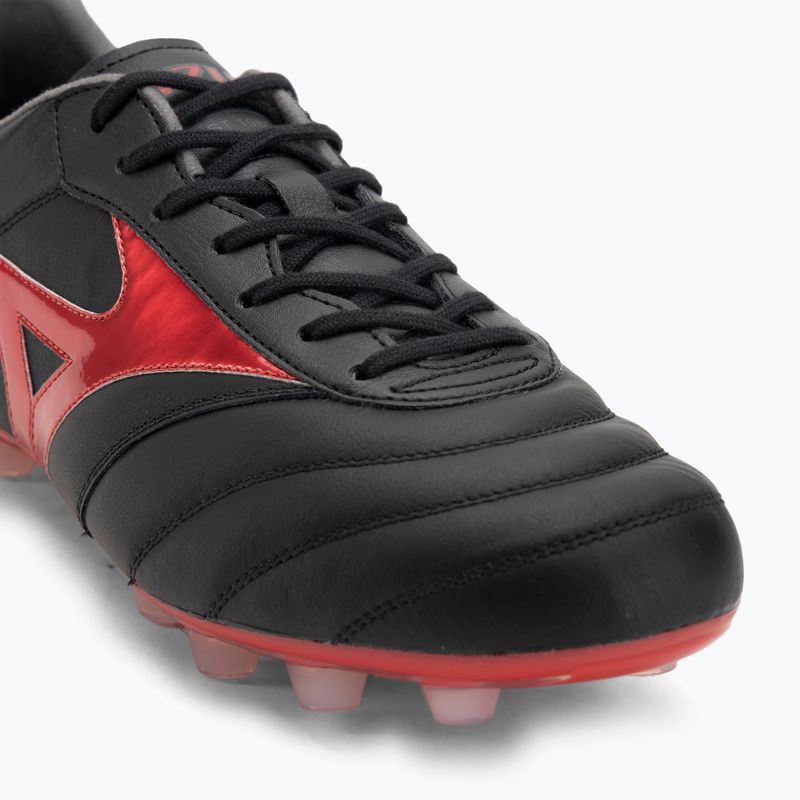 Кросівки футбольні чоловічі Mizuno Morelia II Elite FG black/morelia 40th red/black sand 7