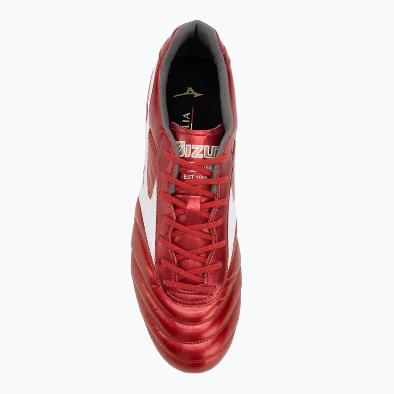 Кросівки футбольні чоловічі Mizuno Morelia II Elite FG morelia 40th red/white/black 5