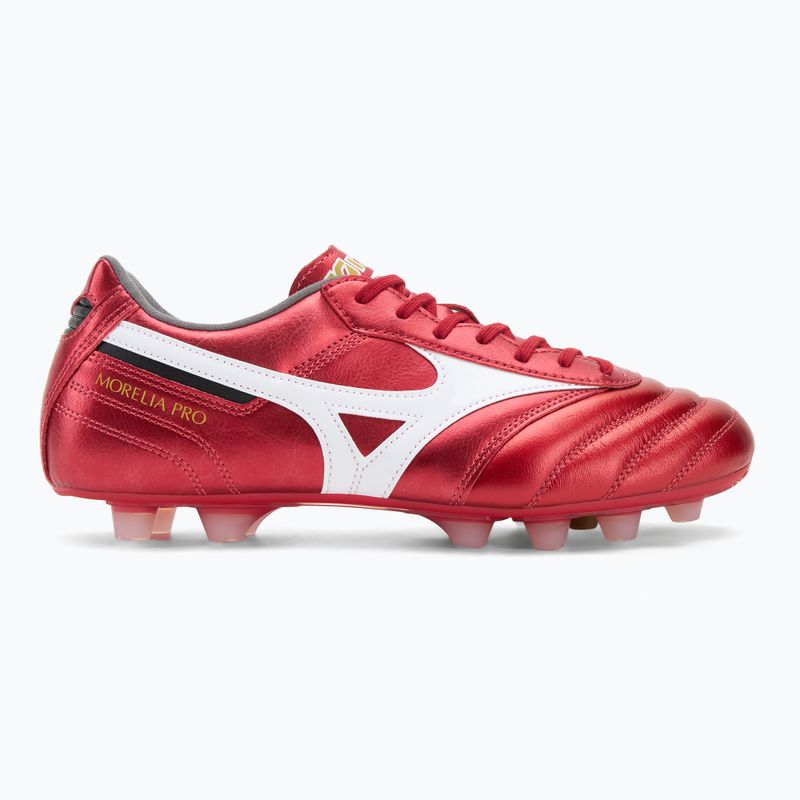 Кросівки футбольні чоловічі Mizuno Morelia II Pro FG morelia 40th red/white/black 2