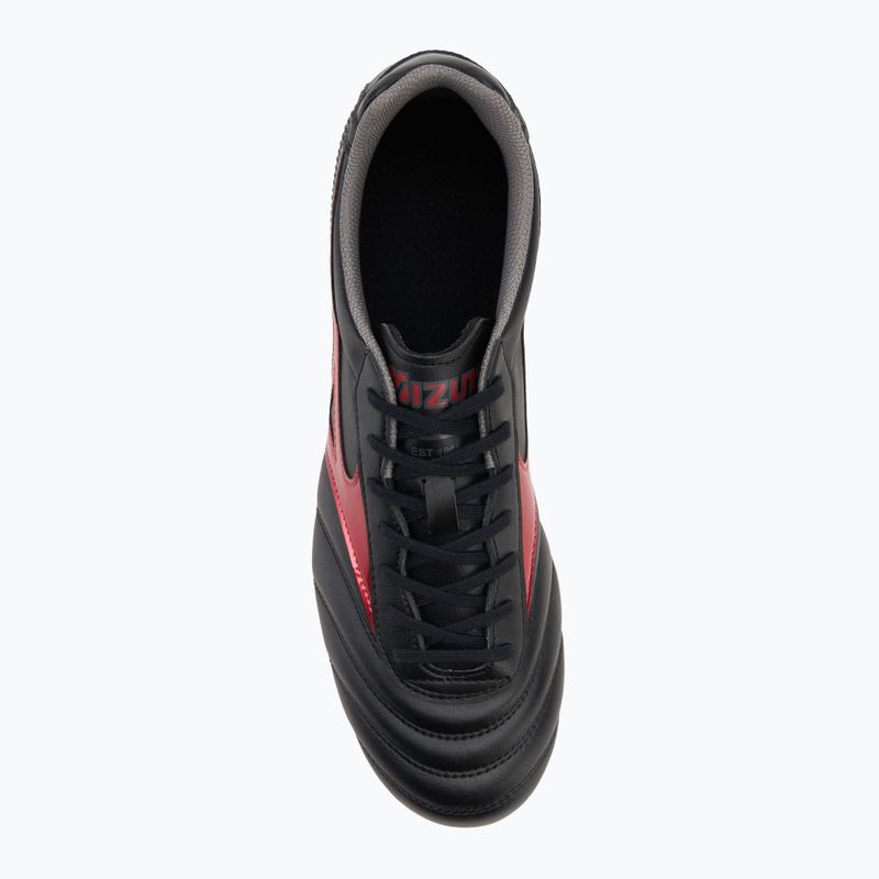 Кросівки футбольні Mizuno Morelia II Club FG black/morelia 40th red/black sand 5
