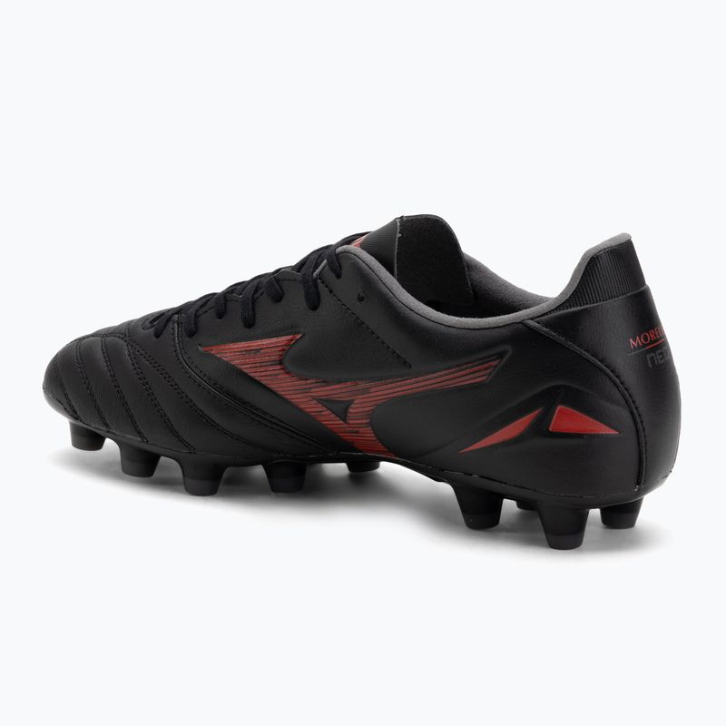 Кросівки футбольні чоловічі Mizuno Morelia Neo IV Pro MD black/morelia 40th red/black 3