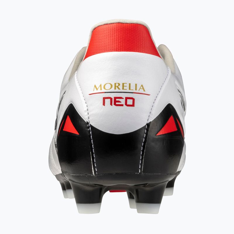 Кросівки футбольні чоловічі Mizuno Morelia Neo IV Pro MD white/black/chinese red 10