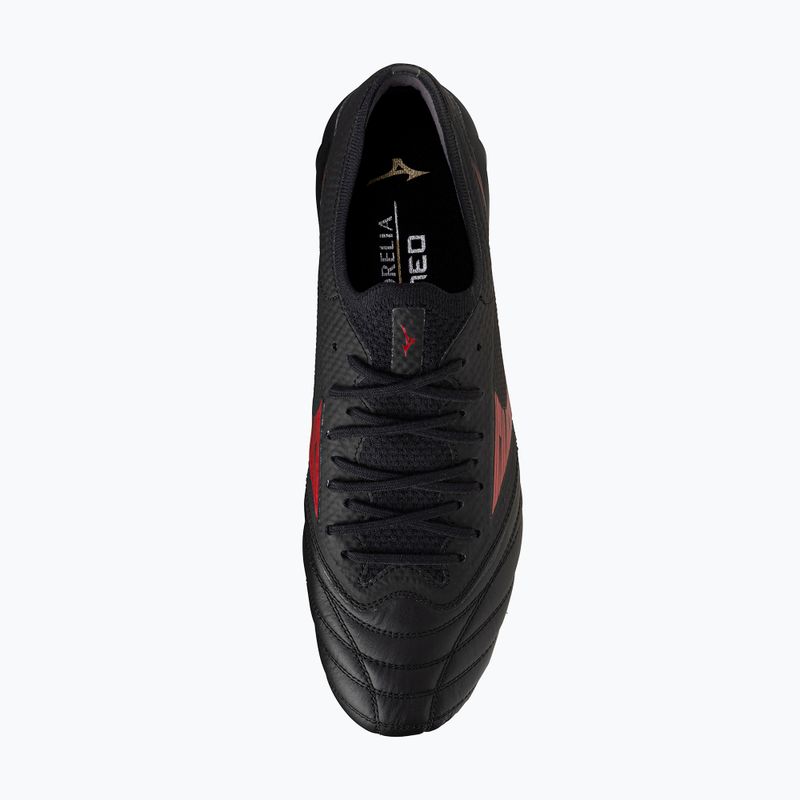 Кросівки футбольні чоловічі Mizuno Morelia Neo IV Β Elite MD black/morelia 40th red/black 12