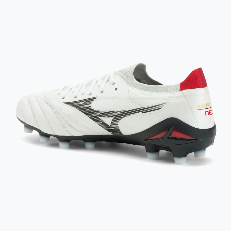 Чоловічі футбольні бутси Mizuno Morelia Neo IV Β Elite MD white/black/Chinese red 3
