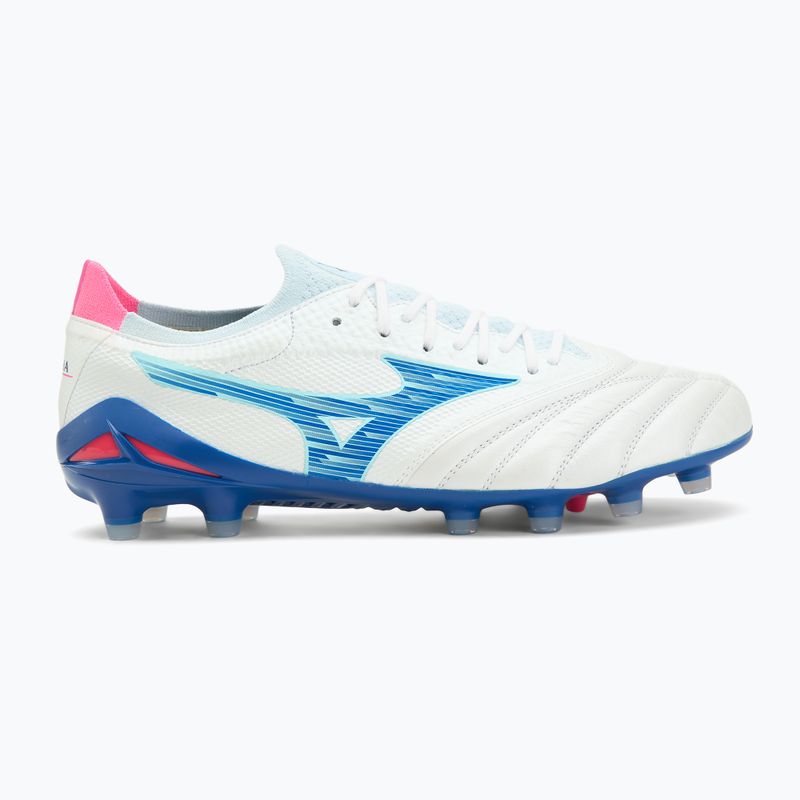 Кросівки футбольні чоловічі Mizuno Morelia Neo IV Β Elite MD white/tanager turquoise/pink tetra 2