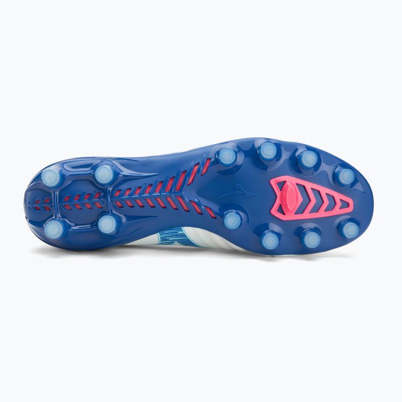 Кросівки футбольні чоловічі Mizuno Morelia Neo IV Β Elite MD white/tanager turquoise/pink tetra 4