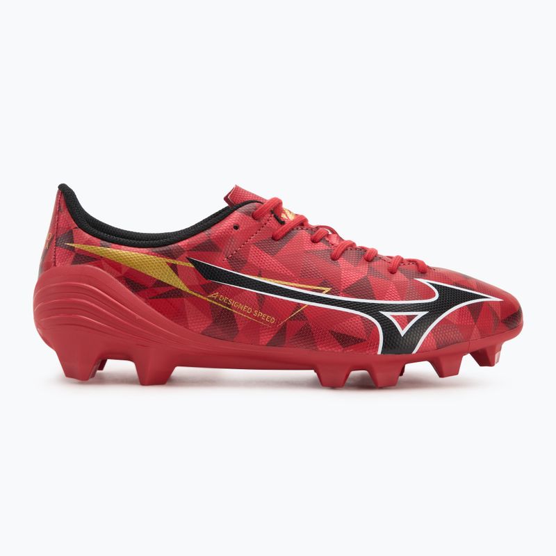 Кросівки футбольні Mizuno α II Select Md morelia 40th red/black/gold 2