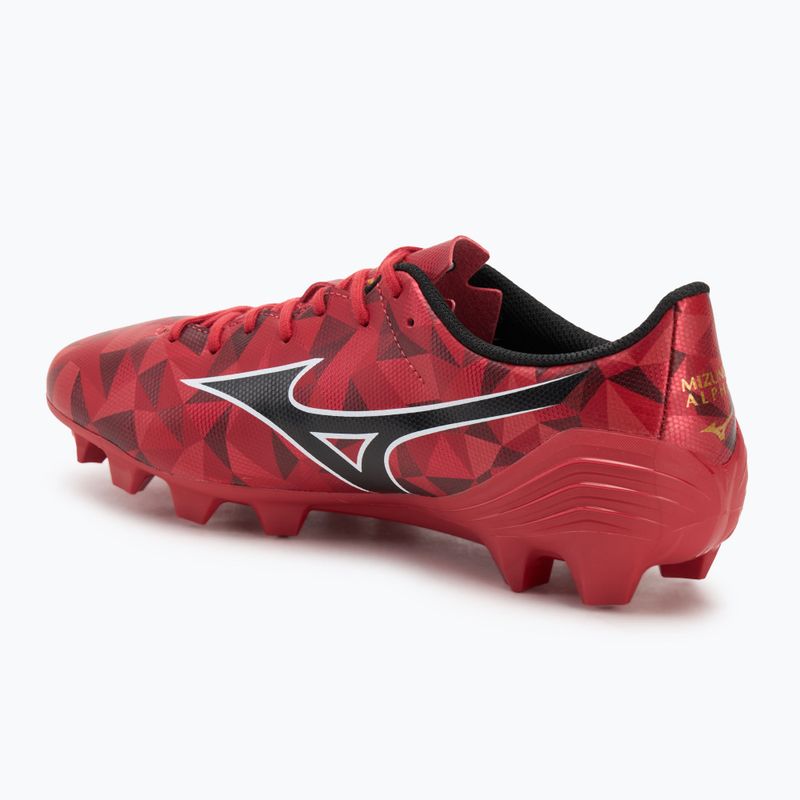 Кросівки футбольні Mizuno α II Select Md morelia 40th red/black/gold 3
