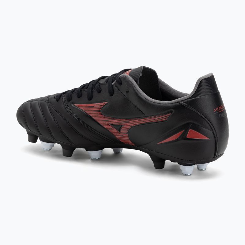Кросівки футбольні чоловічі Mizuno Morelia Neo IV Pro Mix black/morelia 40th red/black 3