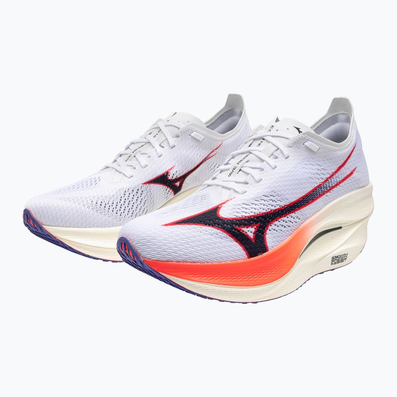 Кросівки для бігу Mizuno Wave Rebellion Pro 3 white/baritone blue/fiery cora 8