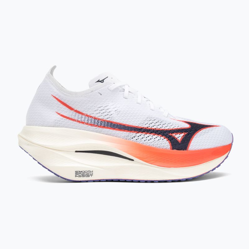 Кросівки для бігу Mizuno Wave Rebellion Pro 3 white/baritone blue/fiery cora 2