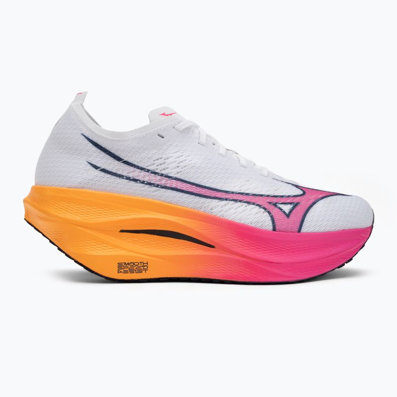 Кросівки для бігу Mizuno Wave Rebellion Pro 3 white/pink tetra/tang orange 2