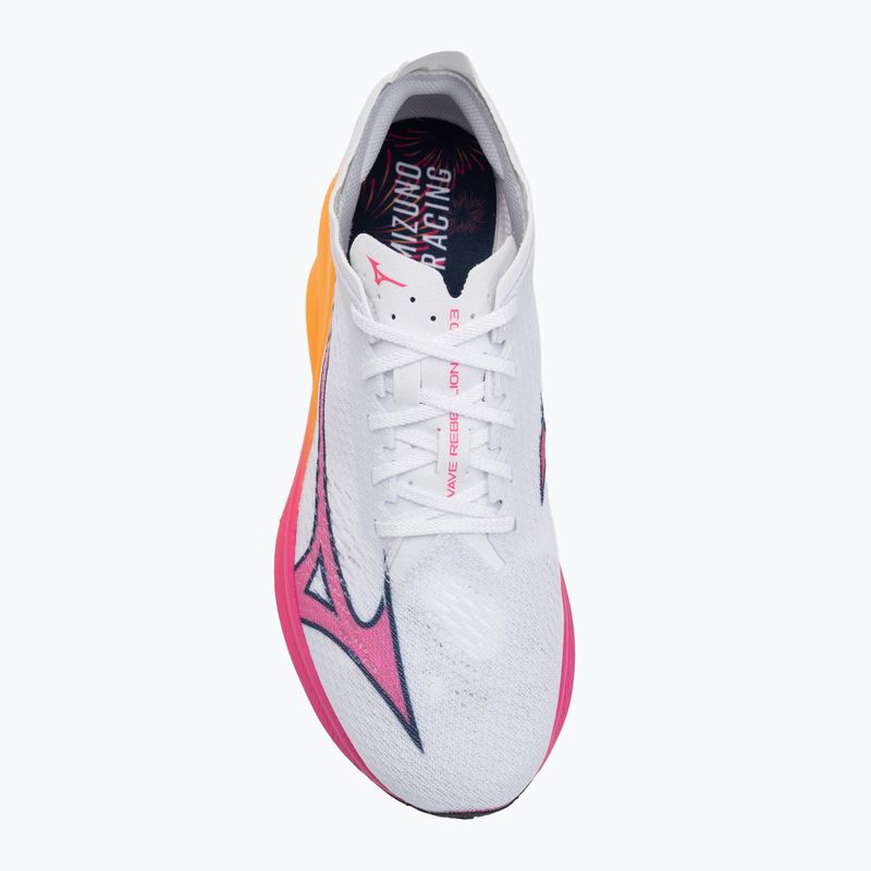Кросівки для бігу Mizuno Wave Rebellion Pro 3 white/pink tetra/tang orange 5
