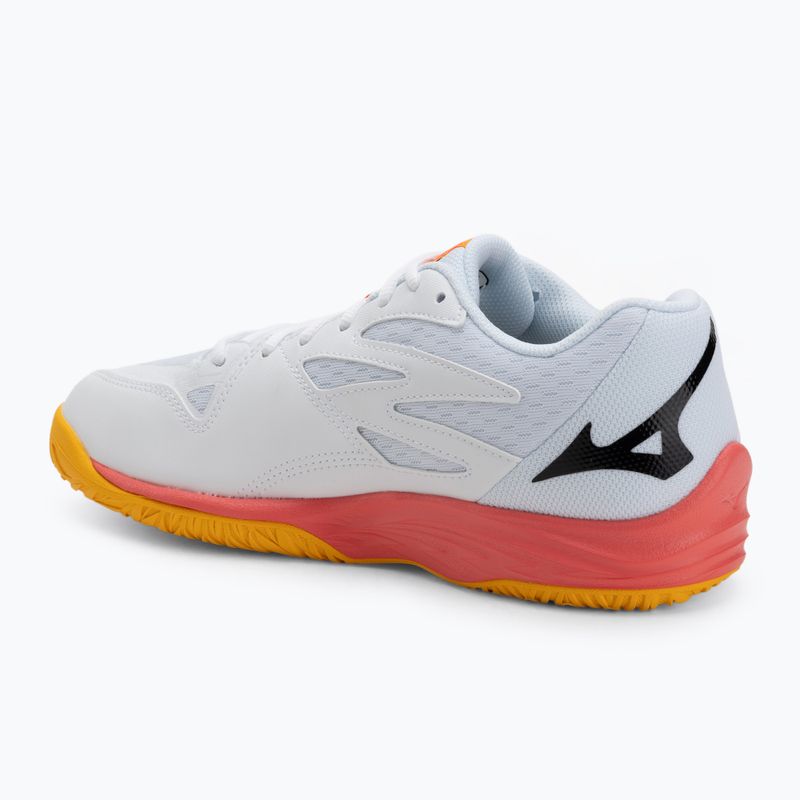 Кросівки волейбольні Mizuno Thunder Blade Z white/fiery coral 2/citrus 3