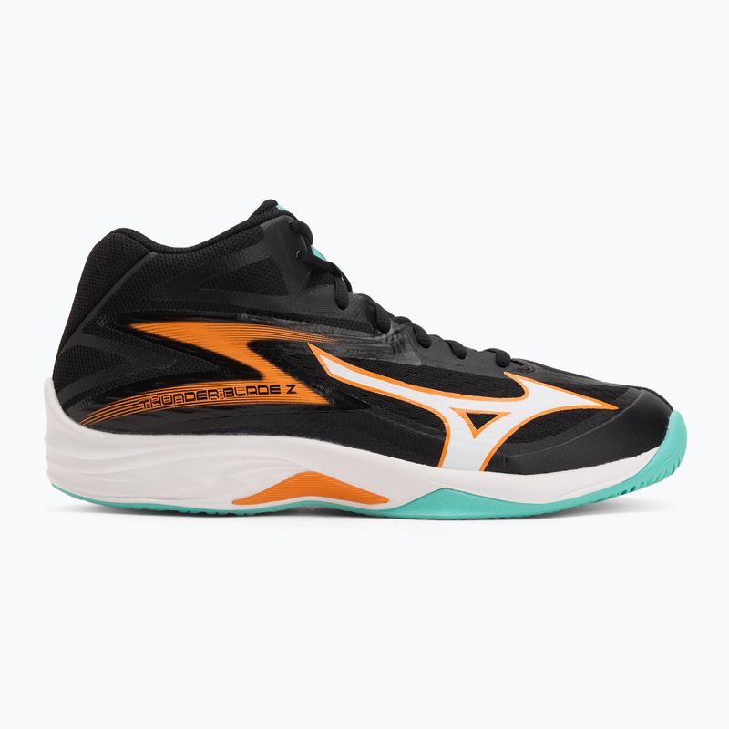Кросівки волейбольні Mizuno Thunder Blade Z Mid black/tangelo/ice green 2