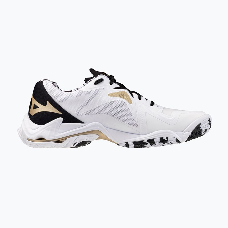 Кросівки волейбольні Mizuno Wave Lightning Z8 white/black/ge gold 9