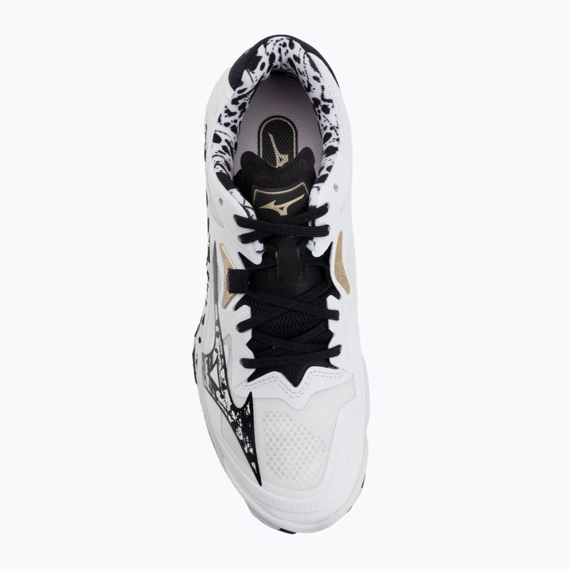 Кросівки волейбольні Mizuno Wave Lightning Z8 white/black/ge gold 5