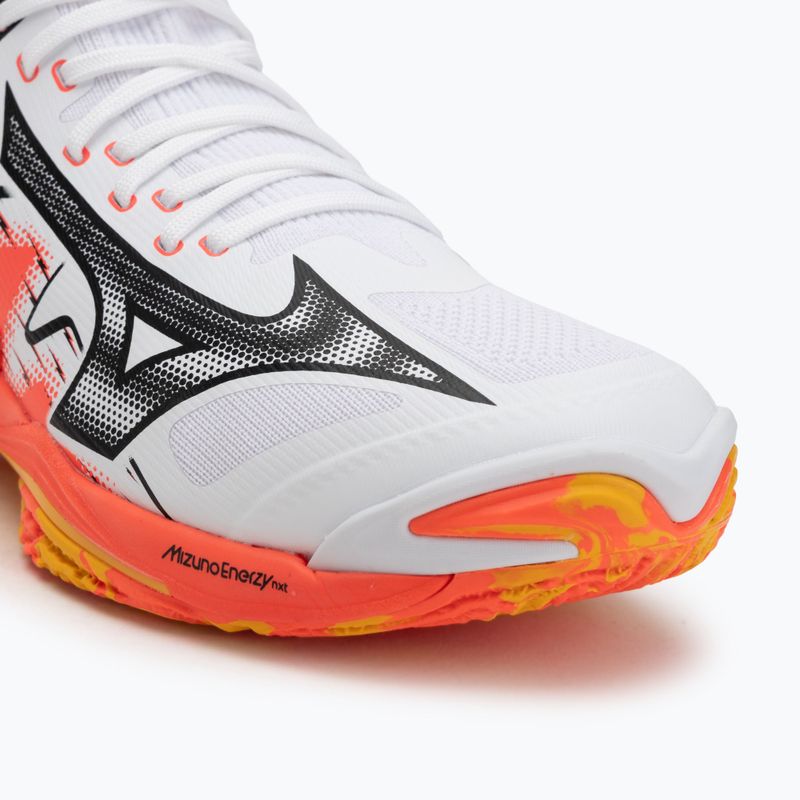 Кросівки волейбольні Mizuno Wave Lightning Neo 3 white/fiery coral 2/citrus 7