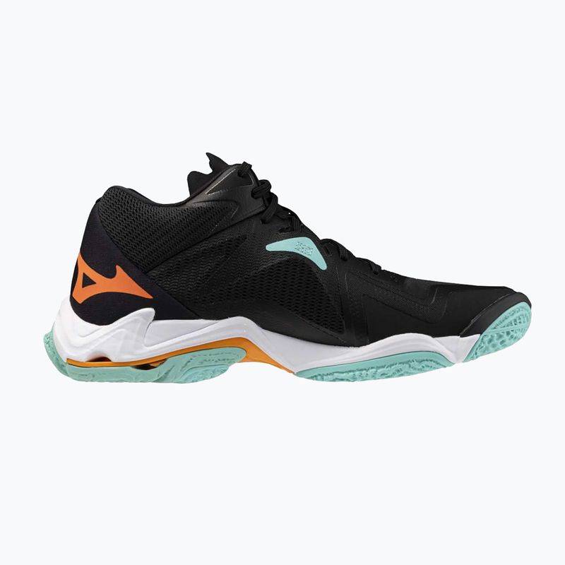 Кросівки волейбольні Mizuno Wave Lightning Z8 Mid black/tangelo/ice green 2