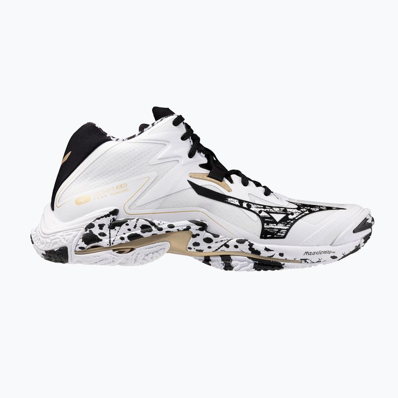 Кросівки волейбольні Mizuno Wave Lightning Z8 Mid white/black/ge gold 8