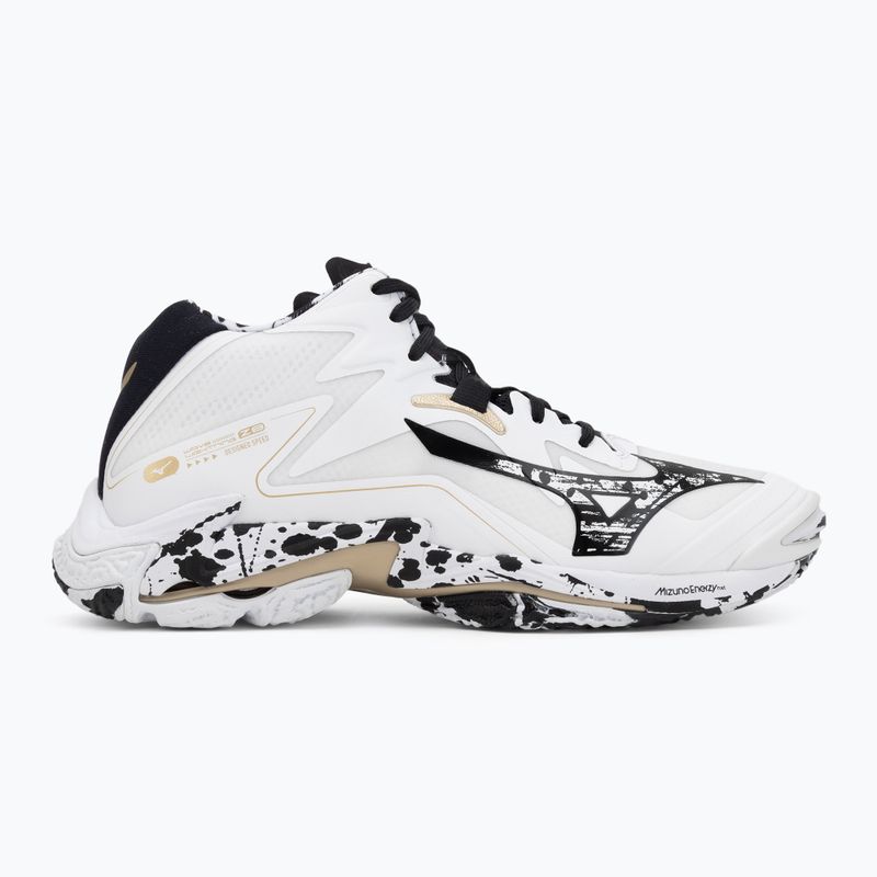 Кросівки волейбольні Mizuno Wave Lightning Z8 Mid white/black/ge gold 2