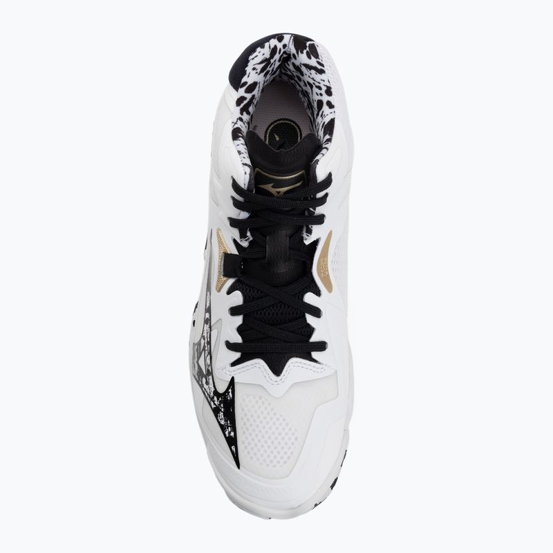 Кросівки волейбольні Mizuno Wave Lightning Z8 Mid white/black/ge gold 5