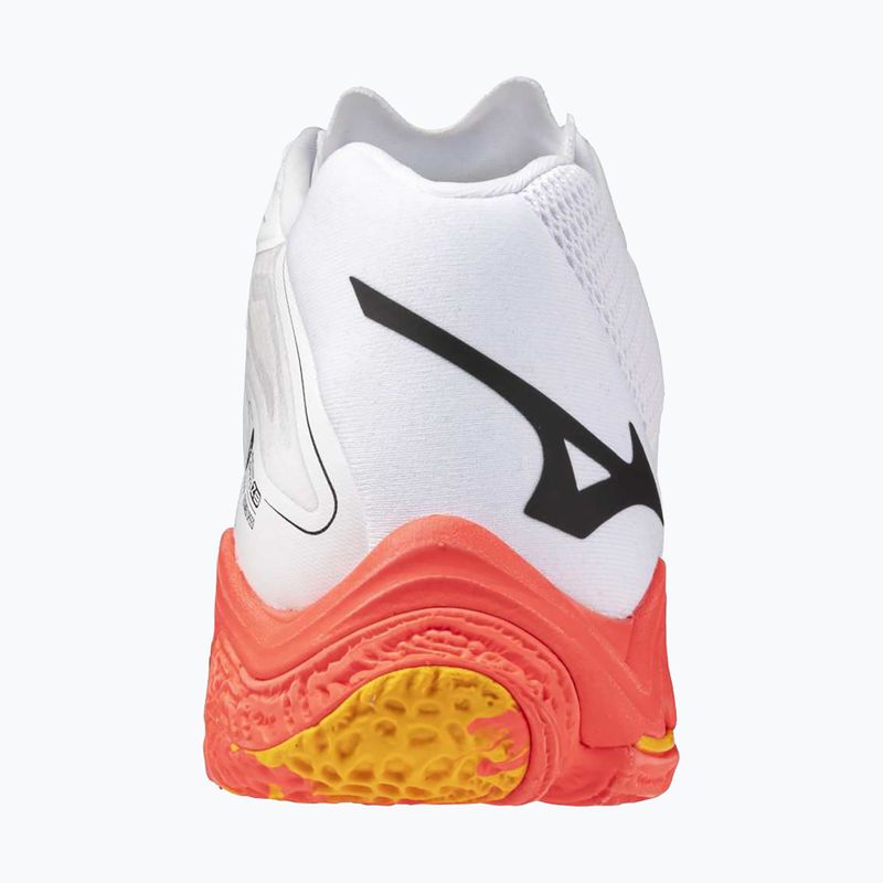 Кросівки волейбольні Mizuno Wave Lightning Z8 Mid white/fiery coral 2/citrus 3