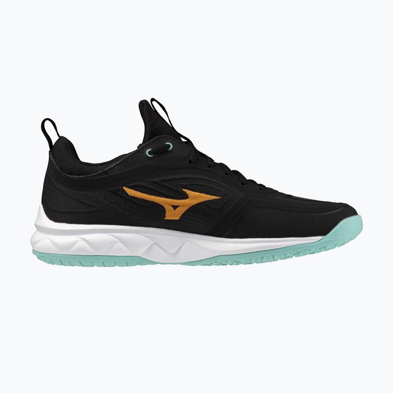 Кросівки волейбольні Mizuno Wave Luminous 3 black/tangelo/ice green 2