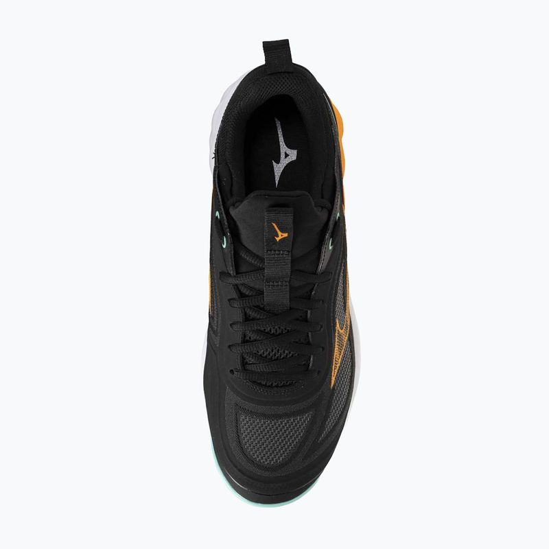 Кросівки волейбольні Mizuno Wave Luminous 3 black/tangelo/ice green 5