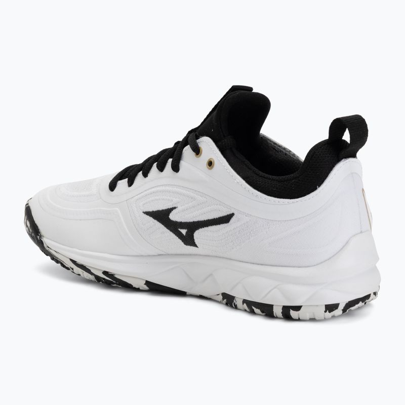 Кросівки волейбольні Mizuno Wave Luminous 3 white/black/ge gold 3