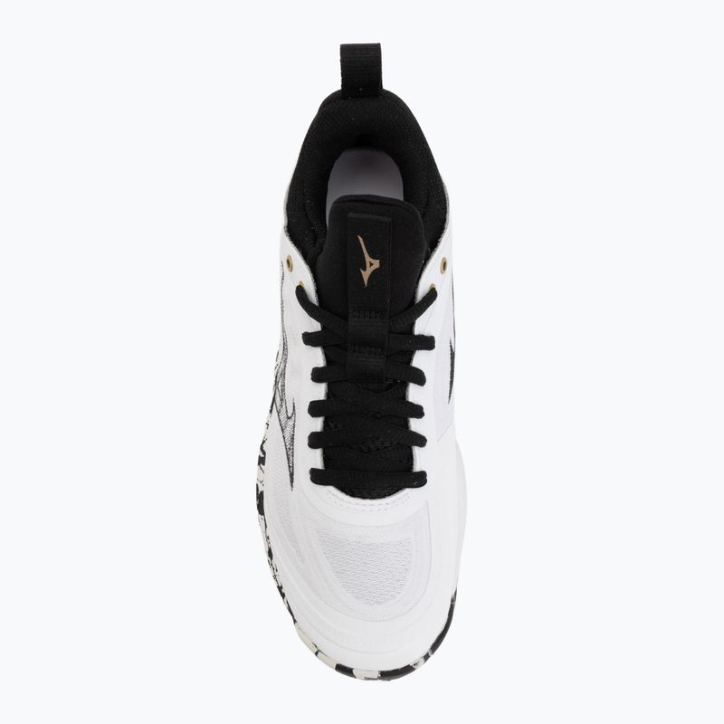 Кросівки волейбольні Mizuno Wave Luminous 3 white/black/ge gold 5