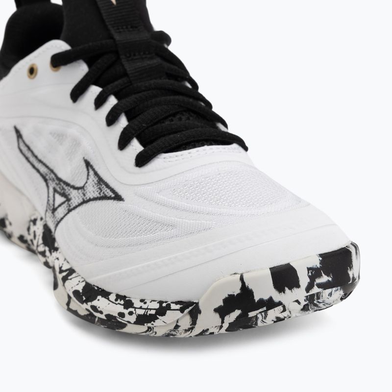 Кросівки волейбольні Mizuno Wave Luminous 3 white/black/ge gold 7