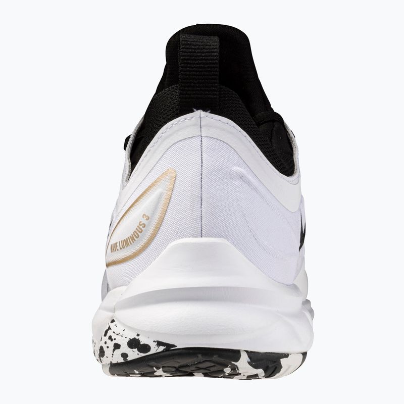Кросівки волейбольні Mizuno Wave Luminous 3 white/black/ge gold 3