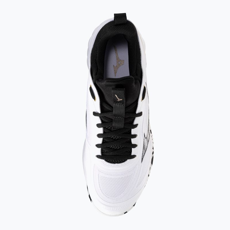 Кросівки волейбольні Mizuno Wave Luminous 3 white/black/ge gold 5