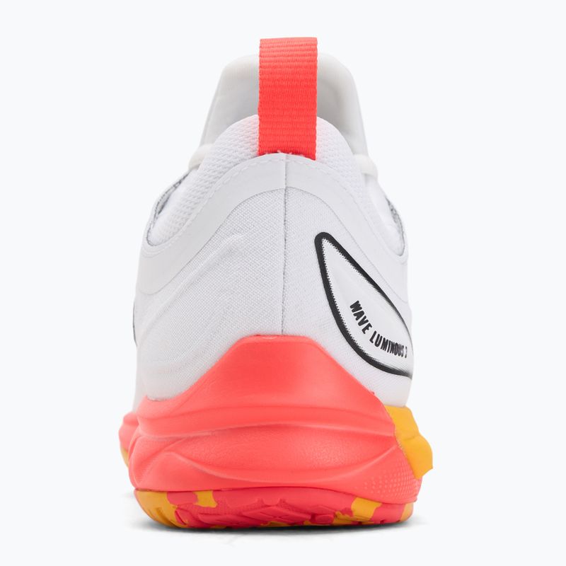 Кросівки волейбольні Mizuno Wave Luminous 3 white/fiery coral 2/citrus 6