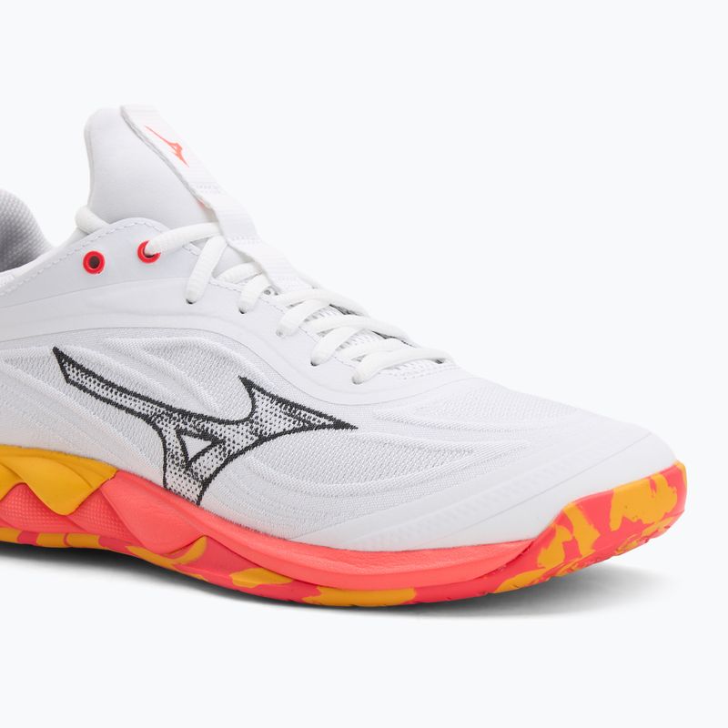 Кросівки волейбольні Mizuno Wave Luminous 3 white/fiery coral 2/citrus 7